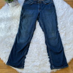 Carhartt flannel lined jeans denim 10